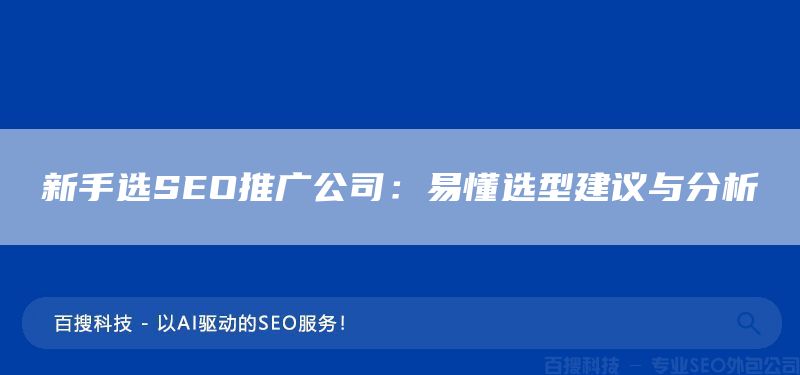 新手選SEO推廣公司：易懂選型建議與分析(圖1)